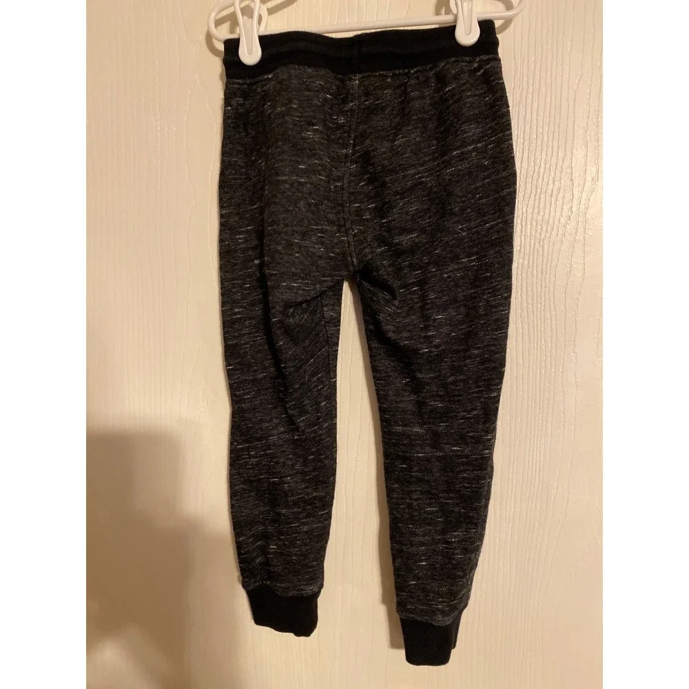 HM Kids Gray Space Dye Joggers Sweatpants Size 6 Boys Girls Charcoal Marl 0456